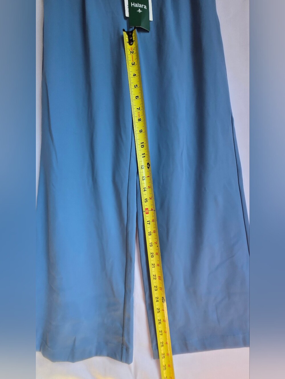 HALARA Wide-Leg High-Rise Pants in Dusty Blue-Size M - Picture 6 of 9
